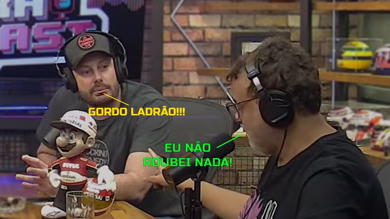 DANILO GENTILI E DIGUINHO TROCAM OFENSAS AO VIVO EM PODCAST!