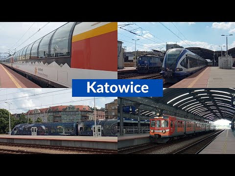 Składanka pociągów ze stacji Katowice #2 | część 2 | WAGON PANORAMICZNY ( + miły maszynista )