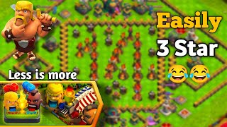 Less is more Challenge | COC New event attack | Peaceboy ( Clash Of Clans)