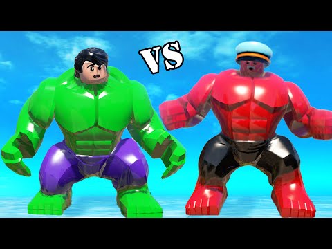 Hulk vs. Red Hulk: The Epic Transformation Battle of LEGO Marvel Superheroes!