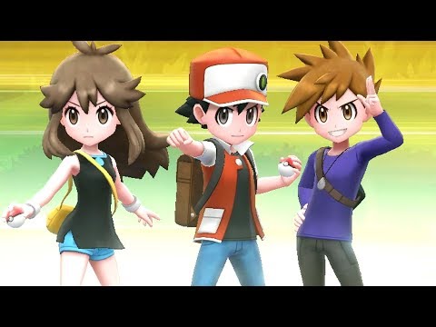 Pokémon Let's Go Pikachu & Eevee - Champion Trio Red, Green & Blue Battle
