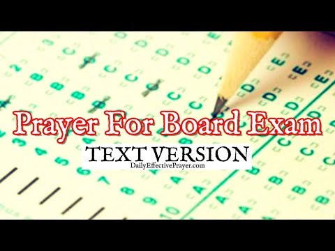 Prayer To Pass Board Exam (Text Version - No Sound) Video