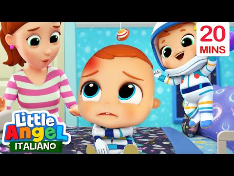 Saltiamo Insieme Sul Letto 😨💥 | Cartoni Animati con Gianni Piccino - Little Angel Italiano
