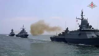 7月27日 ロシア国防省投稿 海軍演習「7月の嵐」(Июльский шторм)