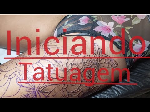 Iniciando Tatuagem floral traços finos tattoo delicada borboleta girassol Leo Colin Tattoo Floral
