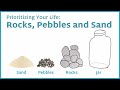 Prioritizing Your Life Rocks Pebbles And Sand