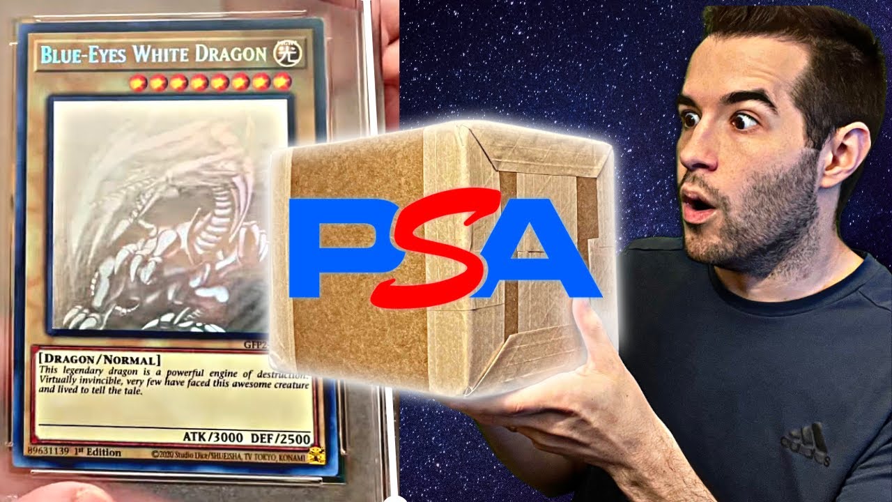 PSA Graded My Ghost Rare Blue-Eyes..