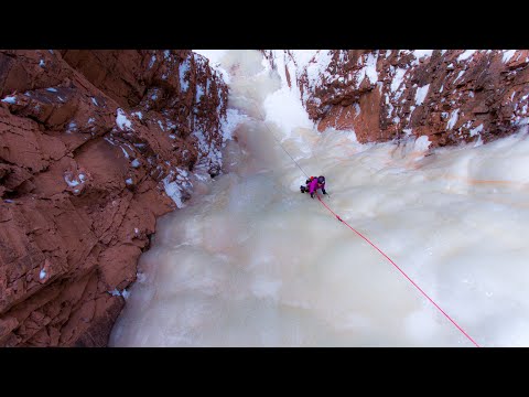 Ice Climbing on the North Shore of Lake Superior