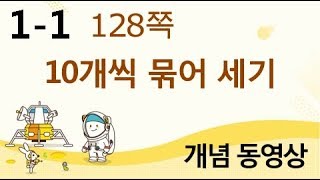 [천재교육] 우등생 해법수학 1-1 개념 강의 (128쪽) 10개씩 묶어 세기