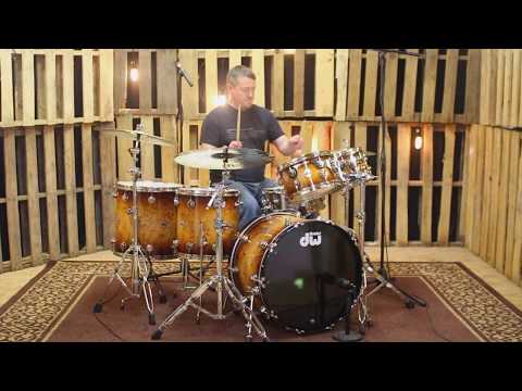 DW Collector's Series Exotic Oak Drum Set - 22, 10, 12, 14, 16 - SO#1082753