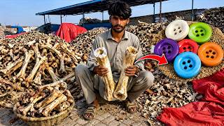 Extreme Ways - Pakistani Factory Turns Animal Bones Into Premium Buttons