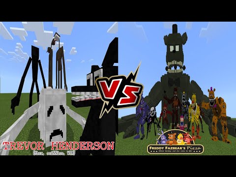 Trevor Henderson's Creatures VS Five Nights at Freddy’s [FNAF] Minecraft PE