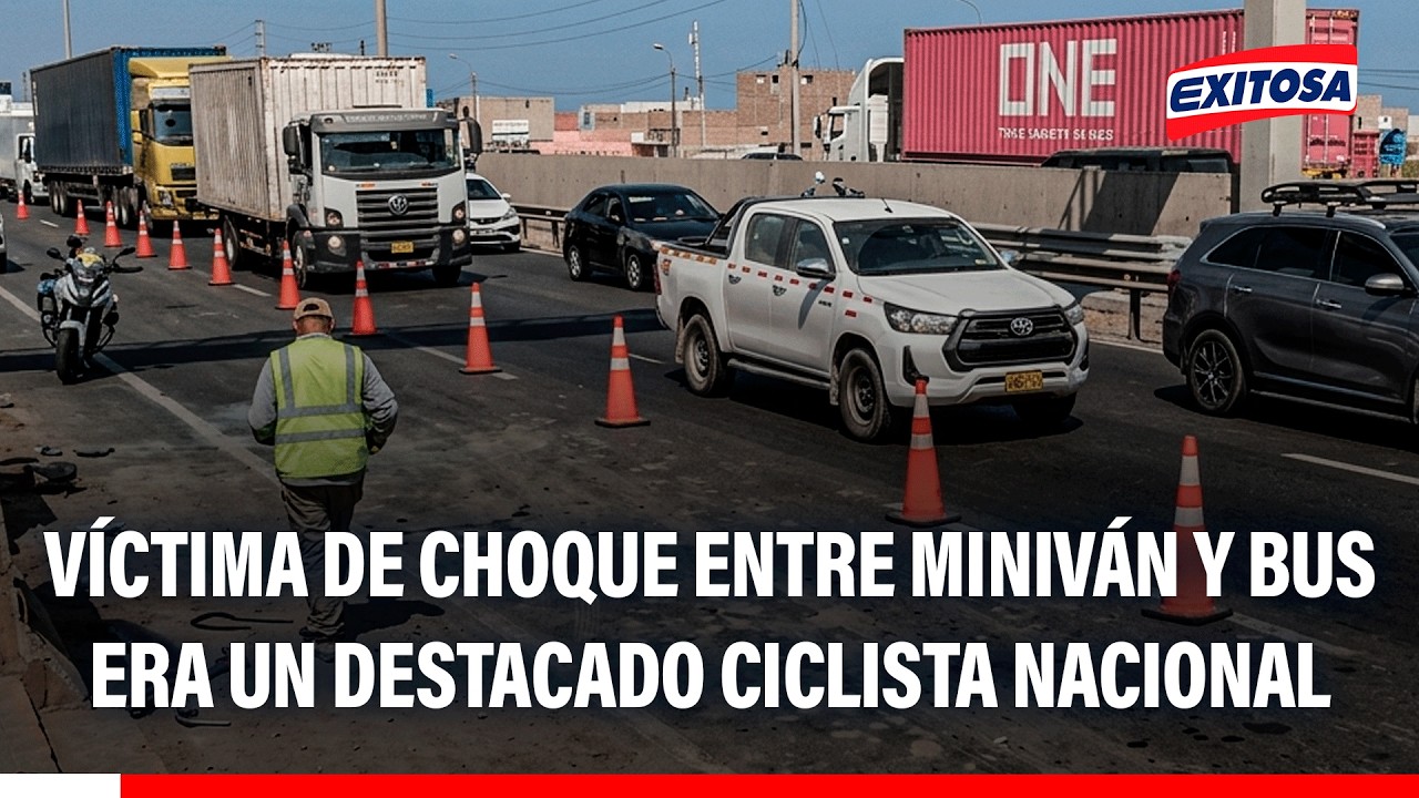 🔴🔵 Víctima de choque entre miniván y bus transporte público era un destacado ciclista nacional