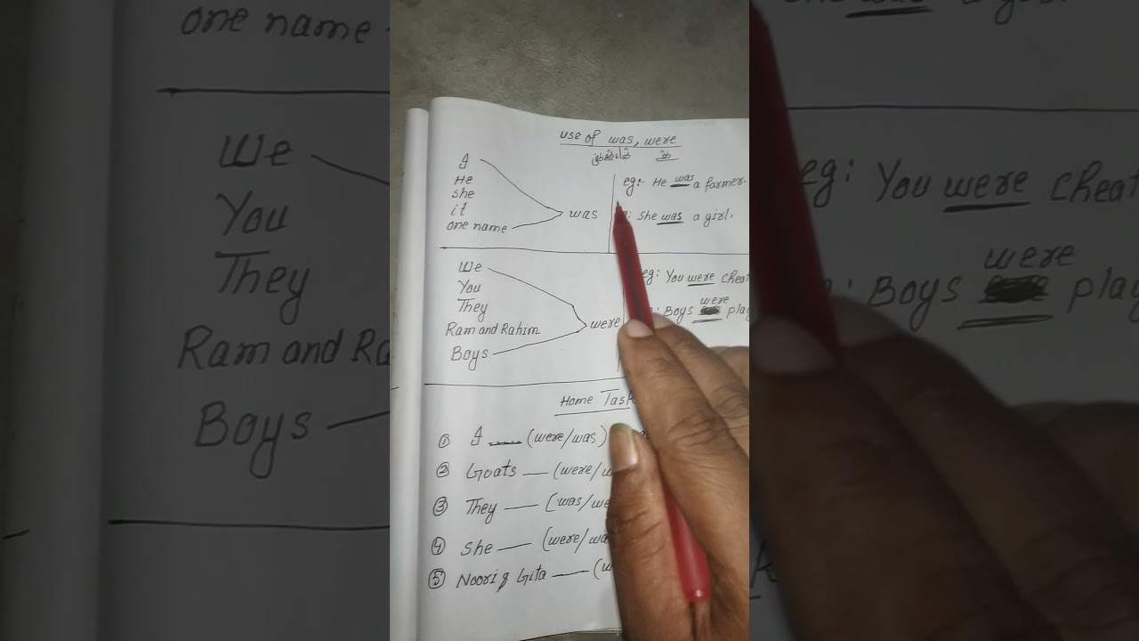 Watch video how we can use Was Were fill in the blanks Now how we can use Was Were fill in the blanks