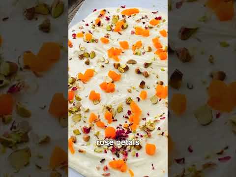 #shorts Cardamom White Chocolate Bark with Pistachios, Rose Petals & Apricots