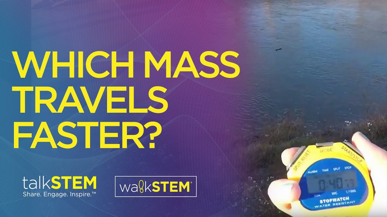 Which mass travels faster?
