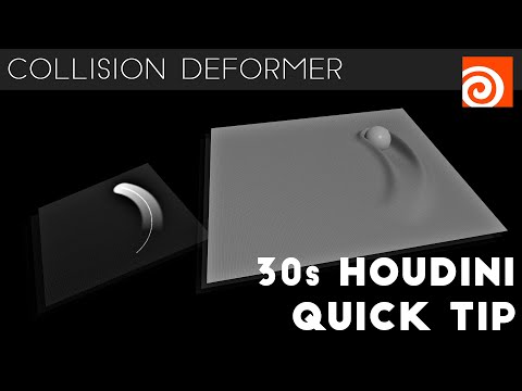 Houdini 30s Quick Tip #3 - Collision Deformer