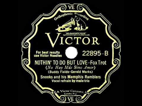 1931 Snooks & his Memphis Ramblers - Nothin’ To Do But Love (with vocal trio)