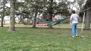 Pushing my Sister in a Hammock