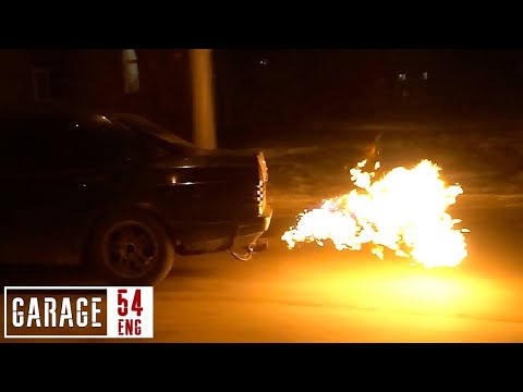 We make DIY exhaust flamethrower