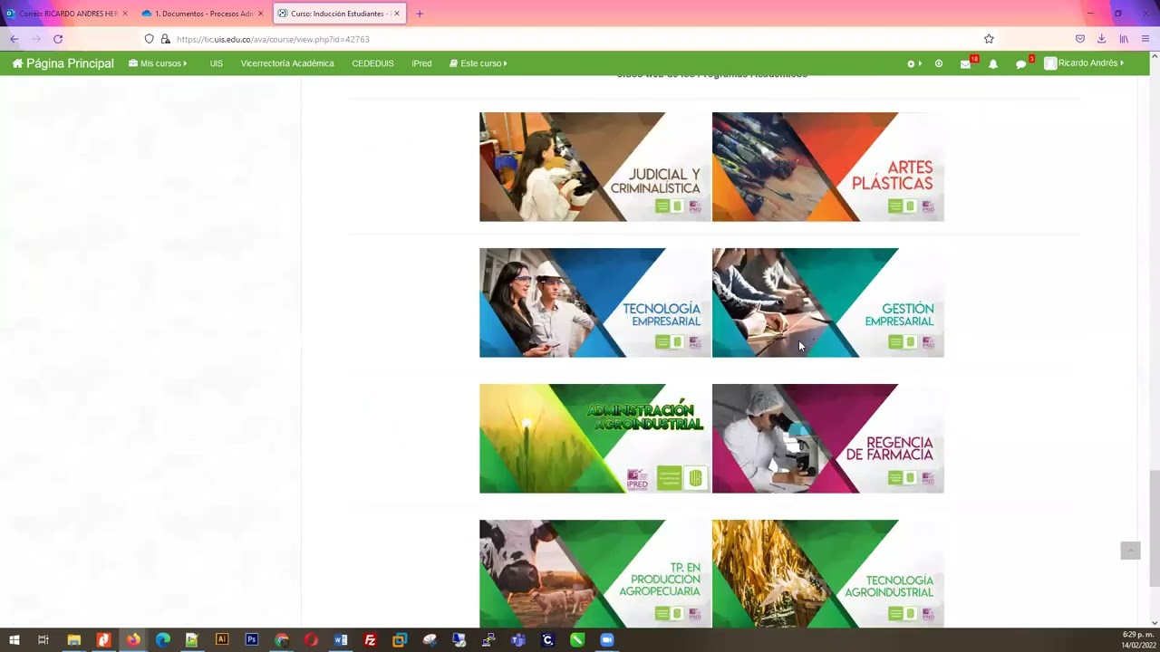 Induccion Aula Virtual de Aprendizaje Momento 1