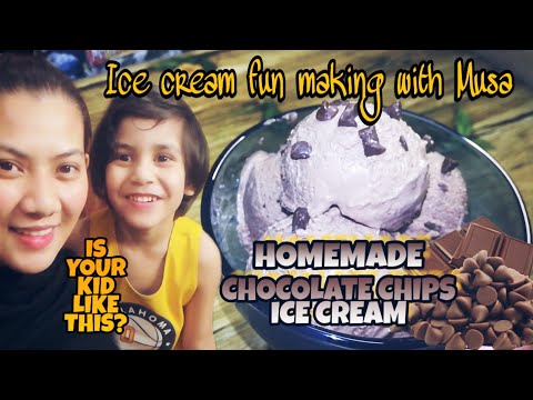 MAKING CHOCOLATE CHIPS ICE CREAM | FILIPINA IN PAKISTAN | Vlog44
