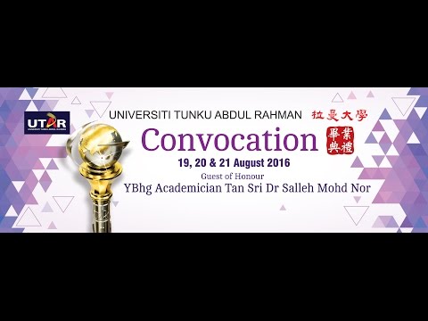 UTAR 2016 August Convocation Session 1 on 19 August 2016