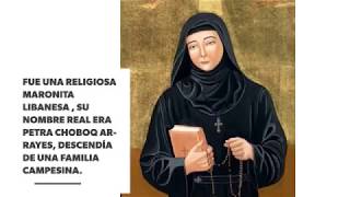 Santos del Día- Santa Rebeca Pierrette (Rafqa Pietra Choboq) Ar-Rayès 23/03/2018