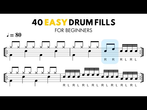 40 Easy Drum Fills for Beginners — Play-Along Exercises 🥁