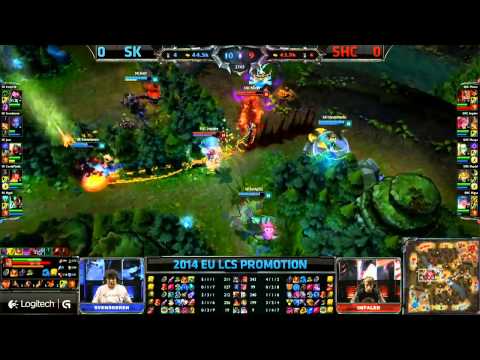 SK Gaming vs SUPA HOT CREW XD   Game 1   Bo5    EU LCS 2014 Spring Promotion Season 4   SK vs SHC G1