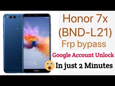 Huawei Honor 7X BND-L21 Frp Bypass | Google Account Unlock Without Pc | Easiest Trick 2023 💯