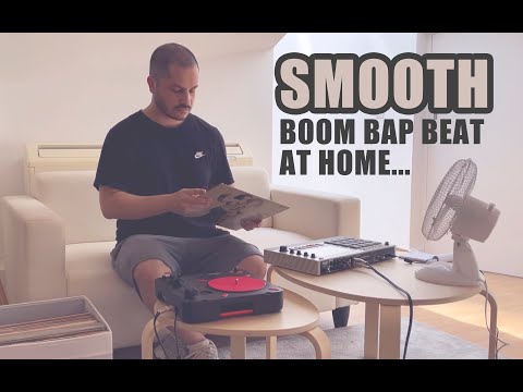 AKAI MPC LIVE II Retro - making a SMOOTH BOOMBAP BEAT with vinyl Sampling at Home