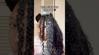 Curly hair wash day @Michebeauty #curlyhair #naturalhair #washday