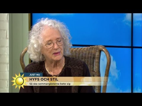 Magdalena Ribbing: Så ska sommargästerna bete sig - Nyhetsmorgon (TV4)