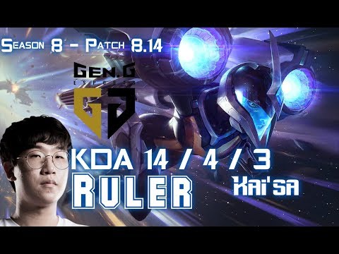 GEN Ruler KAI'SA vs VARUS ADC - Patch 8.14 KR Ranked