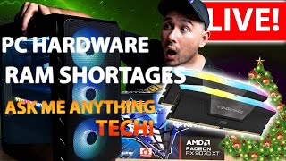 🚨12-23-25- RAM Shortages, Fake DDR5, GPU Shortage &  PC Hardware + PC Builds! - CHRISTMAS!  🚀💻