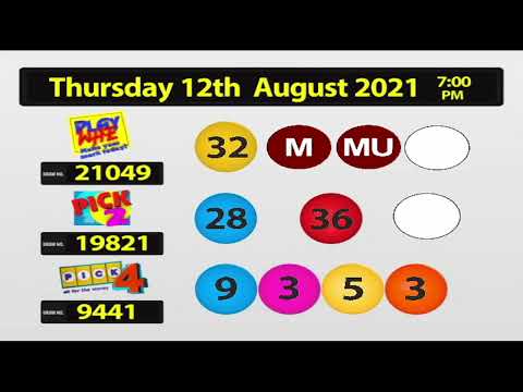 NLCB Online Draws  Thursday 12th August 2021