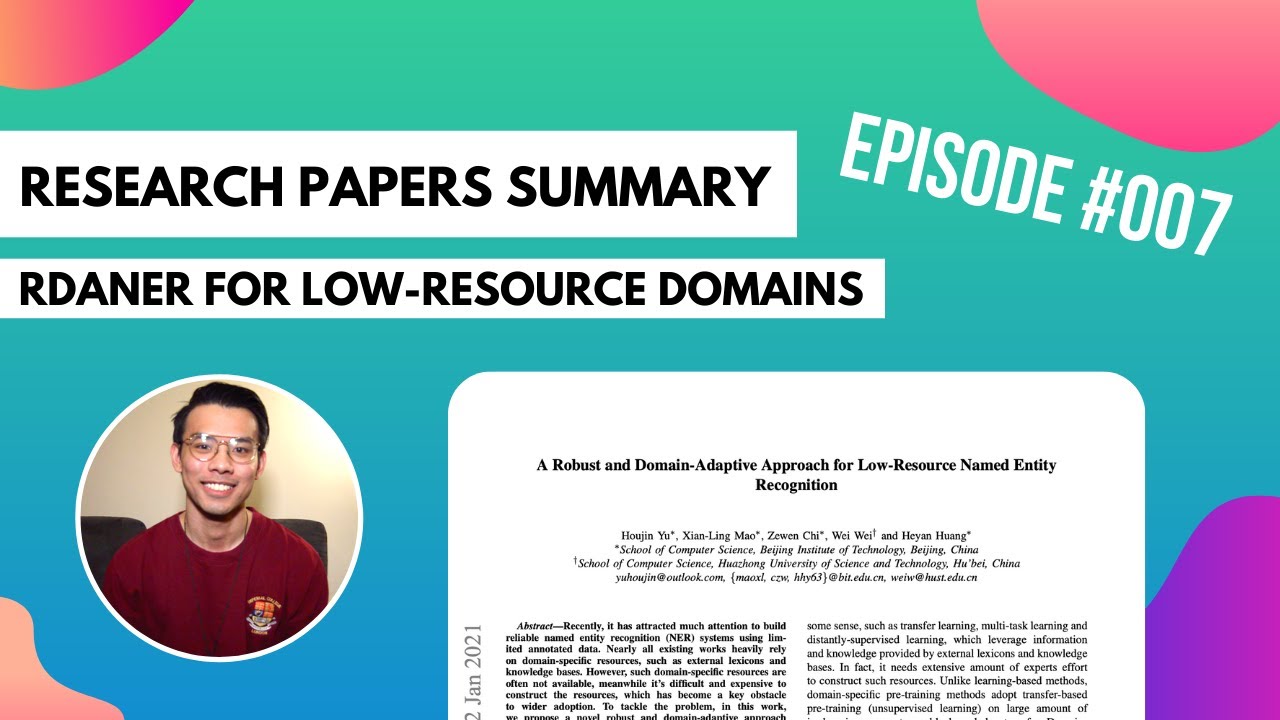 A Robust and Domain-Adaptive Approach for Low-Resource NER | Research Papers Summary 007