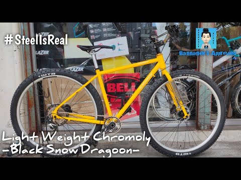 All Rounder Solid Chromoly Steel Frame - Black Snow Dragoon