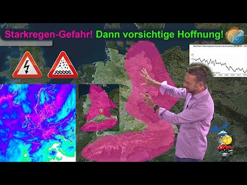 Gewitter & Unwetter mit akuter Starkregengefahr! Aktuelle Wetter- & Regenvorhersage 26.08.-02.09.22.