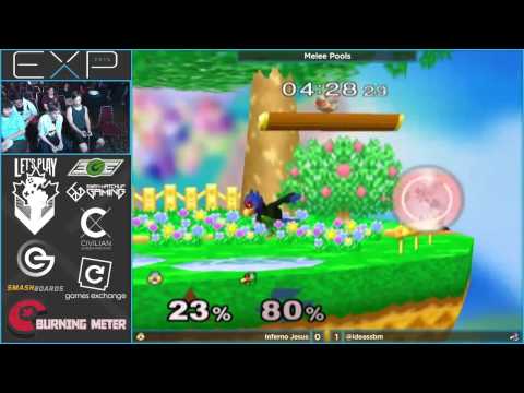 EXP 2015 - Inferno Jesus (Sheik) vs EMG | idea (Falco) - Melee Singles R1 Pools