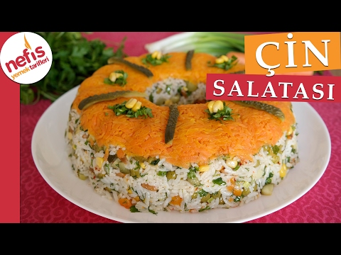 Çin ( Pirinç ) Salatası - Salata Tarifleri - Nefis Yemek Tarifleri Video