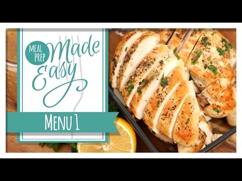 食事の下ごしらえが簡単にできる｜メニュー1 (Meal Prep Made Easy | Menu 1)