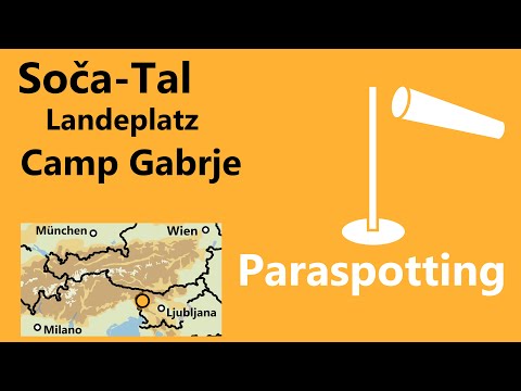 Landeplatz Camp Gabrje Tolmin Soča-Tal Slowenien | Paraspotting