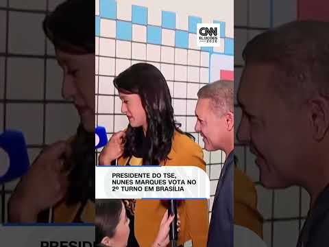 Presidente do TSE, Nunes Marques vota no 2º turno em Brasília