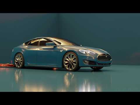 Realistic Car Animation | Tesla Fan edition