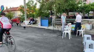 Seydişehir'de düğüne bisikletli sürpriz