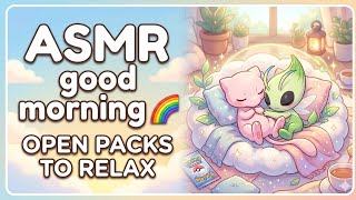ASMR🌈 GOOD MORNING open pack POKEMON TCG POCKET to relax
