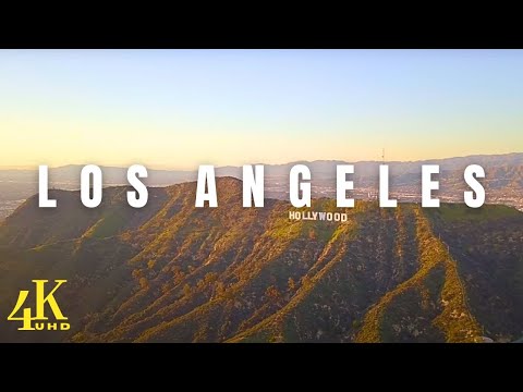 Los Angeles CA, 4K UHD Drone Tour with Relaxing Piano Music