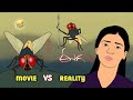 EEGA ( MAKKHI ) movie vs reality | funny movie spoof | 2D animation samantha,nani,sudeep
